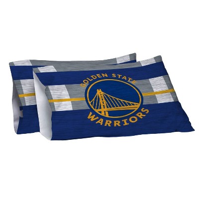 NBA Golden State Warriors Heathered Stripe Queen Bedding Set in a Bag - 3pc — фото 3