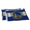 NBA Golden State Warriors Heathered Stripe Queen Bedding Set in a Bag - 3pc - 3 of 3