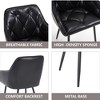 NicBex Modern Half Enclosed Arm Dining Chairs Set of 2 with Thick Upholstered Seat,Stylish Office Chairs,Living Room Side Chairs - 4 of 4