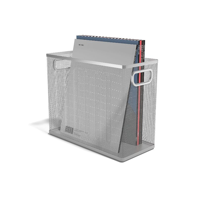 MyOfficeInnovations Wire Mesh File Organizer Silver (TR57551) 24402455, 1 of 5