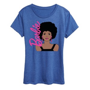 Women's - Barbie - Retro Afro Short Sleeve Graphic T-Shirt - 1 of 4