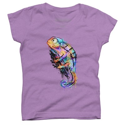 Girl's Design By Humans chameleon By alnavasord T-Shirt