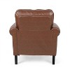 Christopher Knight Home Dowd Faux Leather Club Chair with Nailhead Trim - 4 of 4