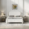 Garvee Gray Square Nightstand with Storage Drawer for Bedroom Living Room - 2 of 4