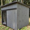 Rugged Ranch XL Dog House, Wooden Outdoor Kennel for Large Dogs with Hinged Roof, Weatherproof Shelter, Removable Floor, Black/Gray - image 4 of 4