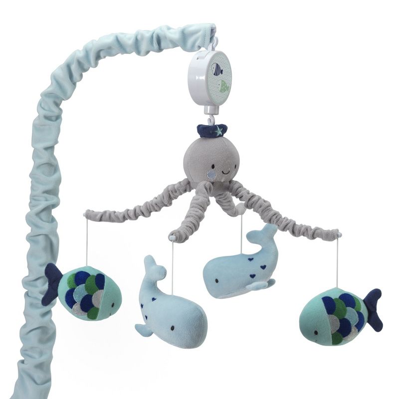 Lambs & Ivy Oceania Musical Nursery Crib Mobile - Ocean, Whale, Underwater Theme, 1 of 7