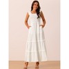 Seta T Women's Sleeveless Summer Scoop Neck Pockets Casual Maxi Dress - 3 of 4