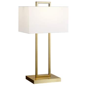 Hampton & Thyme 28" Tall Table Lamp with Rectangle Fabric Shade