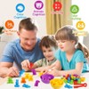 Etokfoks 36 Piece Counting Animals Color Sorting Toy Set with 6 Bowls and 2 Tweezers Montessori Math Learning for Kids Ages 3 to 5 - 3 of 4