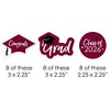 Big Dot of Happiness Maroon 2026 Graduation Party - DIY Shaped Cut-Outs - 24 Count - 2 of 4