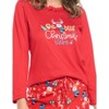 Casual Nights Women's Jersey Knit Long-Sleeve Top and Mircro Fleece Bottom Pajama Set - 4 of 4