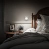 DORESshop 1-Watt Plug-in Horizontal Integrated LED Night Light with Light Sensor, Adjustable Brightness, White 5000K, 2-Pack - 3 of 4