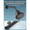 Cobbe Shower Head Extension Arm, 6-Inch Shower Arm Extender, Stainless Steel Shower Pipe Arm for Bathroom, Shower Extension Pipe, Matte Black - 3 of 4