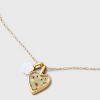 Bella Uno Bellissima 14K Gold Dipped Jasmine with Mother of Pearl Pendant Necklace - Gold - 4 of 4