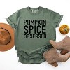 Simply Sage Market Women's Pumpkin Spice Obsessed Short Sleeve Garment Dyed Tee - 2 of 2