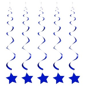 Unique Bargains Stars Hanging Wedding Party Decoration Foil Fringe Backdrop Curtains 48 Pcs - 1 of 4