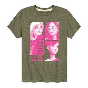 Boys' - Barbie - Be Original Squares Short Sleeve Graphic T-Shirt - 1 of 4