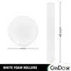 CanDo Foam Roller White PE foam - 2 of 3