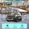 Heavy-duty outdoor shelter with galvanized steel roof and reinforced base, ideal for vehicle protection and all-weather use-Coolbibila - 2 of 4