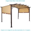 Sunnydaze 9 x 12 Polyester Retractable Pergola Canopy Shade - 3 of 4