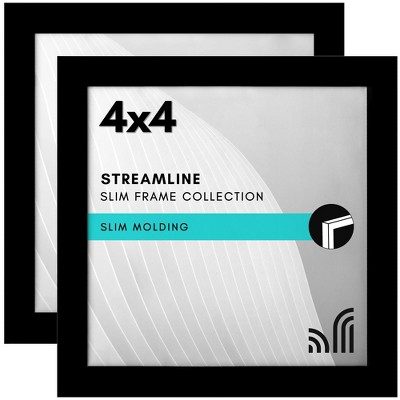 Americanflat Thin Picture Frame with shatter-resistant glass - Horizontal and Vertical Formats for Wall and Tabletop