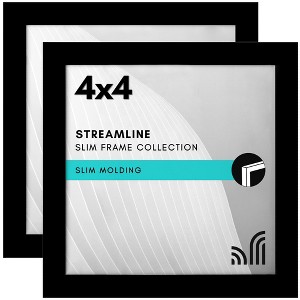 Picture Frame with Shatter Resistant Glass Horizontal and Vertical Formats for Wall and Tabletop - 1 of 4