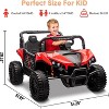 Garvee 24V Ride On UTV for Big Kids, 2 Seater Electric Car with Remote Control, LED Lights, Shock Absorbers, Storage, Ride On Toy for Kids - 2 of 4