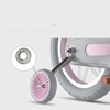 INFURNIC Bicycles, 14 Inch Kids Bike with Auxiliary Wheel, Single Speed Cruiser Bike for Girls and Boys, Pink, 39.36*22.8"*25.92" - 4 of 4