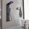 BWE 4-Jet Rainfall Shower Tower Shower Panel System with Rain Waterfall Shower Head and Shower Wand - 3 of 4