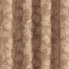Collections Etc Elegant Leaf Embroidered Rod Pocket Top Curtain Panel - 3 of 3