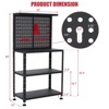 Workbench with Pegboard, Desktop Capicity , Heavy-Duty Steel Garage Workbench- with Hanging Kits and Storage Shelves, for Workshop, Garage - 2 of 4