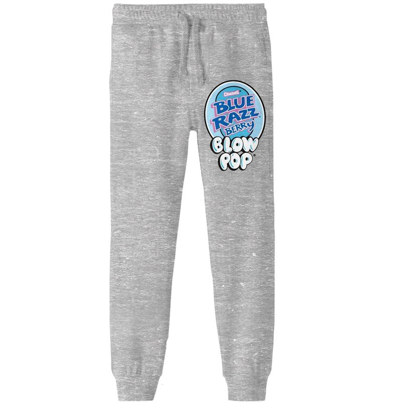 Blow Pop Blue Razz Berry Graphic Youth Athletic Heather Sweatpants, 1 of 4