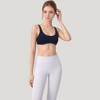 Anna-Kaci Active Women's Scoop Neck Sports Bra with Wide Straps and Seamless Design - 3 of 4