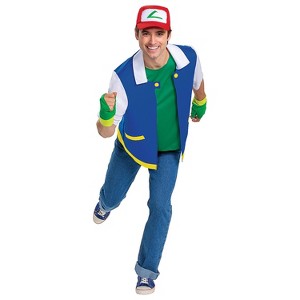 Disguise Adult General Sizing Classic Ash Ketchum Costume - 1 of 4