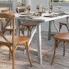 Emma and Oliver Farmhouse Wooden Trestle Base Dining Table - image 4 of 4