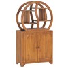 vidaXL Cabinet with Yin Yang Shelf Hallway Storage Cabinet Solid Wood Teak - 27.6" x 11.8" x 51.2" - 2 of 4