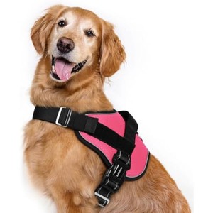 rabbitgoo Dog Harness for Large, Easy On Pet Vest with One Buckle, No Pull Adjustable Service Harness Walking, Training, Pink, XL - 1 of 1