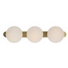 Uttermost Droplet 3 Light Sconce 22"H Antique Brass Steel and Glass Mid-Century Modern - 4 of 4