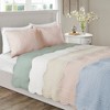 Sapphtopaz 3-Piece Reversible Scalloped Edge Quilt Set & Shams, Cottage/Country Style Queen Sheet Set (1 Quilt, 2 Pillow Shams) - 2 of 4