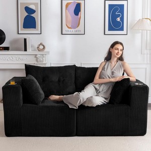 MAXYOYO Modular Sectional Sofa Couch, Sleeper Chair Modern Boneless Couch for Living Room, No Assembly Required - 1 of 4