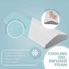 K?lbs Cooling Lumbar Support Pillow for Sleeping | Stylish Chic Jacquard Design| Memory Foam Pillow for Lower Back Support - 4 of 4