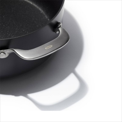 OXO 5QT Black Aluminum Nonstick Stock Pot with Lid