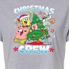 Women's - SpongeBob SquarePants - Christmas Crew Cropped Graphic T-Shirt - 2 of 4
