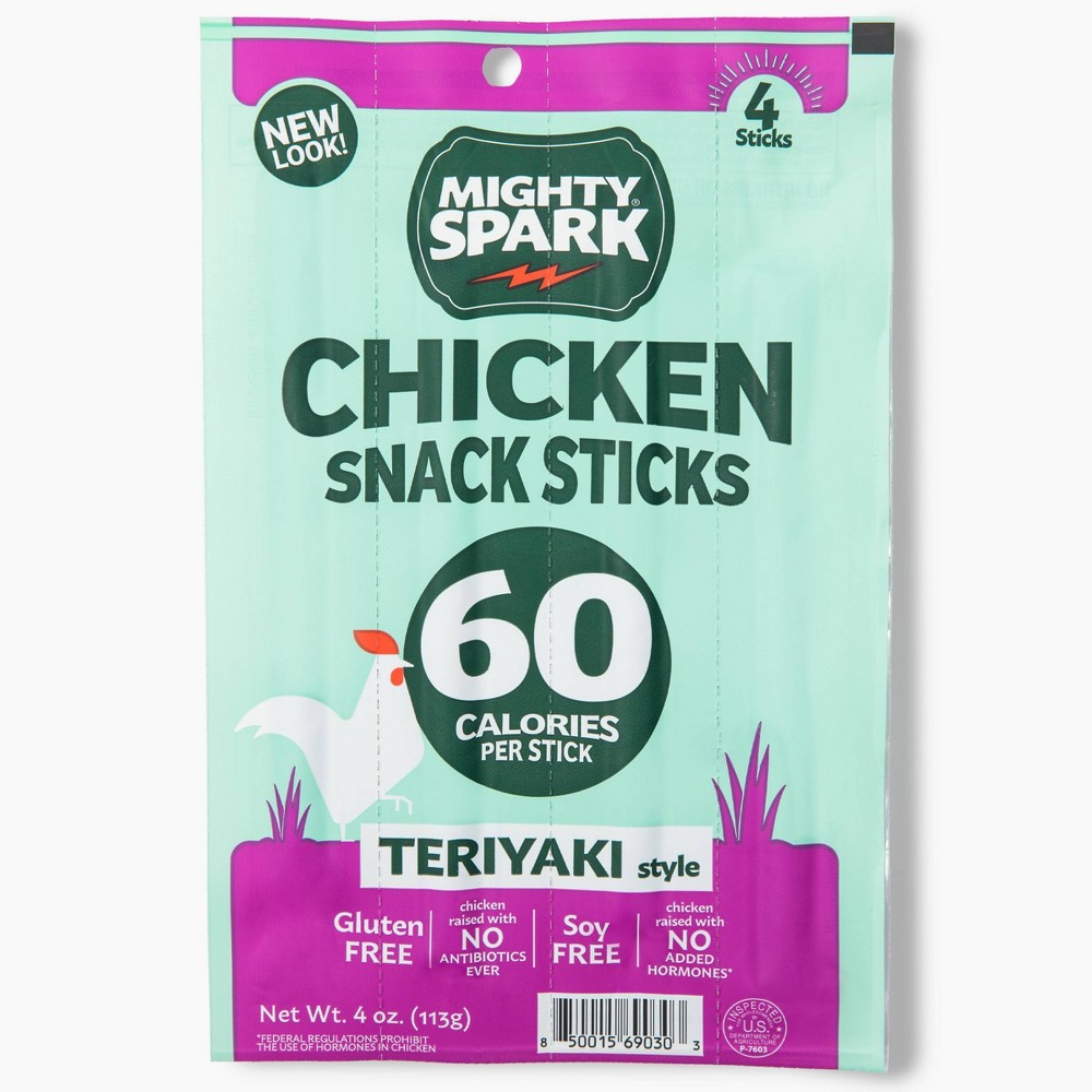 Mighty Spark Chicken Snack Sticks - Teriyaki - 4ct/4oz