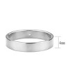 Slickblue Gold/Silver Stainless Steel Band Ring - Clear Crystal, Sizes 5-10, Modern and Sleek Design - 3 of 4