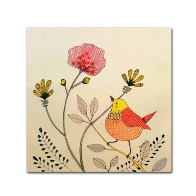 14" x 14" La Vie Est Belle by Sylvie Demers - Trademark Fine Art