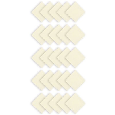 Ivory Spun Polyester Dinner Napkins, 20x20 in, Pack of 25