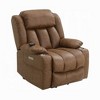 Royal Hampton Power Recliner Lift Chair, Heating Massage, Brown Faux Leather - 2 of 4