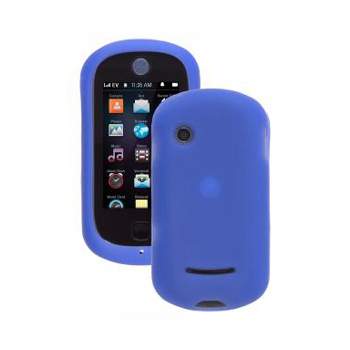 Wireless Solutions Silicon Gel Case for Motorola QA4 Halo Evoke Cell Phones - Blue