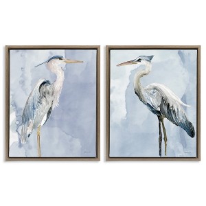 Stupell Industries Heron Birds Standing Blue Sky, 31" x 25" - 1 of 4